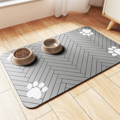 🐾 Tappetino per cibo in diatomea per cani e gatti – resistente allo sporco, antiscivolo e facilissimo da lavare, perfetto per i pasti di ogni giorno! 🍽️✨