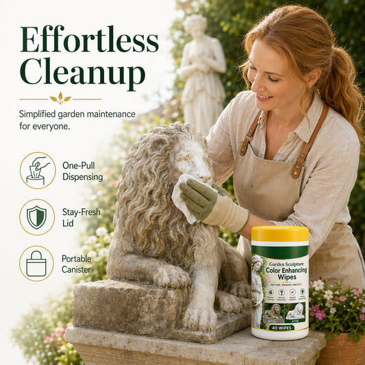 🏛️✨ Salviette Pulenti e Brillantanti per Sculture da Giardino – 40 salviette per far risplendere le tue statue all'aperto!