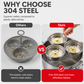 🎉 2026 in Offerta — Oltre 14.000 Venduti! 🍳 Cuociuova 3‑in‑1 in Acciaio Inossidabile – Cuoci, Sbollenta e Inforna – Acciaio 304, Antiaderente, Una Padella, Colazioni Infinite ✨