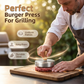 ⚡✨ Pressa per Hamburger 304 Acciaio Inox – Resistente, Antiaderente e Facile da Pulire – il Segreto per un Hamburger Perfetto! 🍔