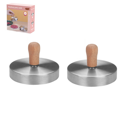 ⚡✨ Pressa per Hamburger 304 Acciaio Inox – Resistente, Antiaderente e Facile da Pulire – il Segreto per un Hamburger Perfetto! 🍔