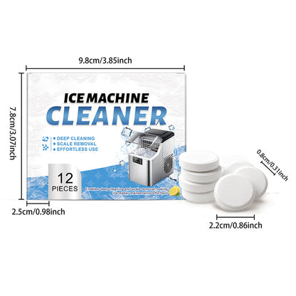 🧊✨ Compresse Detergenti per Macchina del Ghiaccio – Pulizia Profonda – Rimuovi Calcare, Muffa e Batteri per un Ghiaccio Sempre Puro!