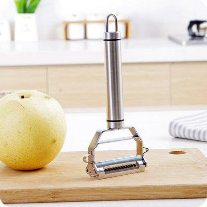 🔪🥗 Tagliaverdure Multifunzione in Acciaio Inox – Affetta, Tritura e Taglia a Dadini con un Solo Strumento! 🍅✨
