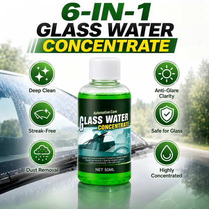 🚗💧 Concentrato per Vetri Auto – Pulizia Profonda e Senza Aloni – Basta un Goccio per Vetri Cristallini! ✨