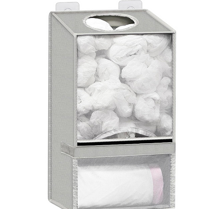 🏠 Porta Sacchetti di Plastica a Muro con Distributore. Organizza e Risparmia Spazio. 🛍️