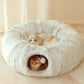 🐱 Cuccia Morbida a Tunnel Pieghevole 2 in 1 per Gatti – Riparo e Gioco in un Solo Accessorio