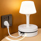 💡🔌 Lampada da Comodino con Prese AC e Porte USB – Luce e Ricarica in un Solo Accessorio! 📱✨