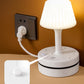 💡🔌 Lampada da Comodino con Prese AC e Porte USB – Luce e Ricarica in un Solo Accessorio! 📱✨