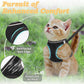 🐱🐕 Set Pettorina e Guinzaglio Riflettente in Mesh per Gatti e Cani Piccoli – Visibilità e Sicurezza per Ogni Passeggiata! ✨🦺