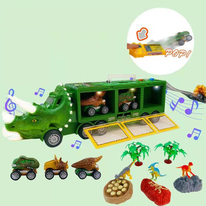 🦕🚛 Camion Giocattolo Trasportatore di Dinosauri Interattivo – Avventure Preistoriche per Piccoli Esploratori! 🌋🧸