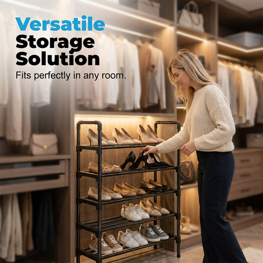 👟📦 Scaffale Salvaspazio Multilivello per Scarpe – Organizza fino a 12 Paia, Design Pieghevole e Resistente! 🏠✨