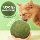 🐱🌿 PALLA GIGANTE DI ERBA GATTA NATURALE 10 cm – 50% DI SCONTO! Giocattolo da Masticare per Gatti, Interattivo alla Menta, Allevia lo Stress e Pulisce i Denti! 🧶✨