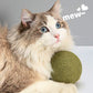 🐱🌿 PALLA GIGANTE DI ERBA GATTA NATURALE 10 cm – 50% DI SCONTO! Giocattolo da Masticare per Gatti, Interattivo alla Menta, Allevia lo Stress e Pulisce i Denti! 🧶✨