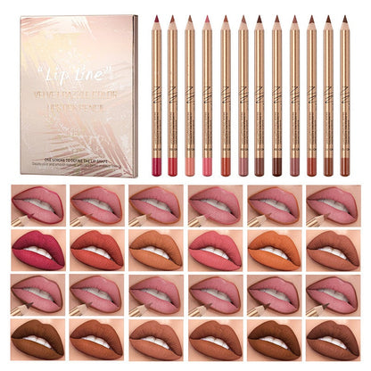 👄 ACQUISTA 2 E RICEVI 1 GRATIS! 💄 Set Matite Labbra 12 Colori – Impermeabili, Lunga Durata e Cremose! Perfette per Ogni Occasione 🎨✨
