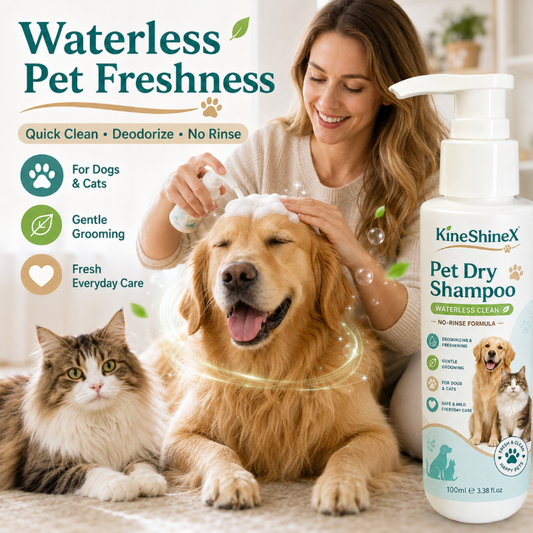 🛁💨 Shampoo in schiuma dry per animali domestici – Senza risciacquo, ideale per pulizie veloci e tra un bagno e l’altro