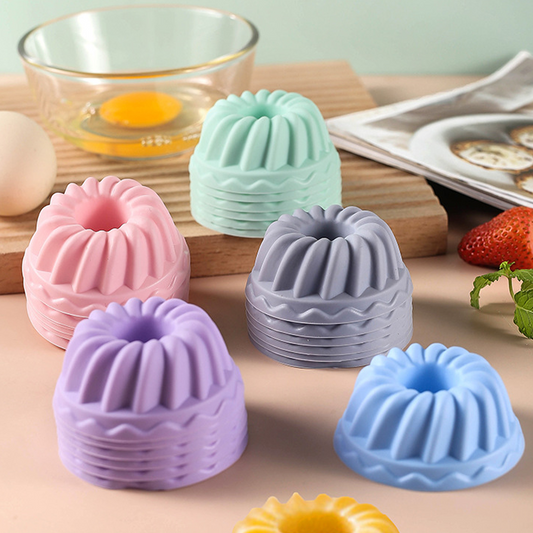 🍩 Pirottini da forno in silicone a forma di donut – Antiaderenti, riutilizzabili e perfetti per mini ciambelle e muffin