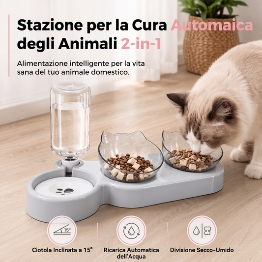 ✨🥣 La ciotola intelligente – Inclinazione e altezza su misura per cani e gatti. Provala ora!