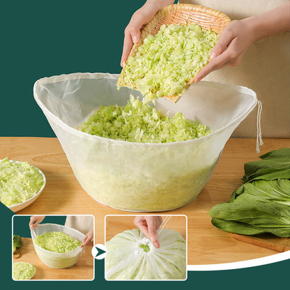🎃🔥 -50%! 🥬 6 sacchetti filtranti riutilizzabili a maglia fine – Perfetti per latte di noci, succhi e preparazioni in cucina