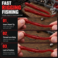 🛒🎣 Esche artificiali in plastica morbida a forma di verme – Movimento invitante e grande efficacia in ogni sessione di pesca