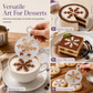 ☕✨ Stencil in acciaio inox per latte macchiato – Crea decorazioni da barista su caffè, cappuccino e bevande calde