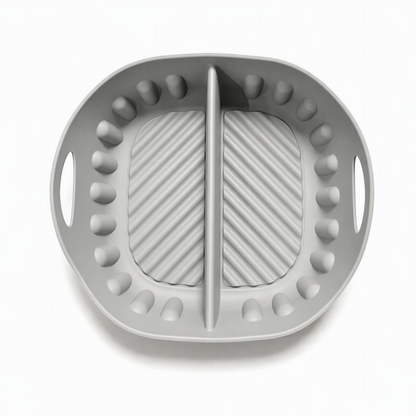 🍟✨ Rivestimento in silicone diviso per friggitrice ad aria – riutilizzabile | Pratico, comodo e perfetto per cuocere più pietanze insieme
