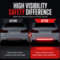 🚗 Goitali® Strisce Adesive Riflettenti per Auto – Per Bagagliaio e Paraurti Posteriore ✨