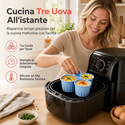 🍰✨ Stampo da Forno in Silicone per Friggitrice ad Aria – Ideale per Dolci, Muffin, Torte e Ricette Salate