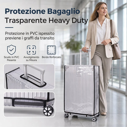 🧳✨ Goitali® Copertura Protettiva Trasparente per Valigia – Impermeabile, Antigraffio e Rinforzata