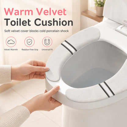 🚽✨ Cuscinetto Adesivo Caldo e Confortevole per Sedile del WC – Installazione Senza Tracce e Massimo Comfort