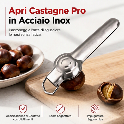 🔥🌰Goitali® Schiaccianoci e Sgusciacastagne Inox – Apri Noci e Castagne Facilmente ✨