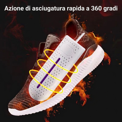 🔥👟Goitali® Asciugascarpe Portatile 360° – Asciutto Velocemente Ovunque Ti Serva ✨