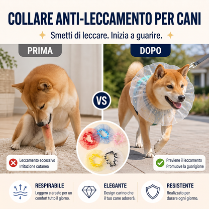 🐕🦺 Basta con le sorprese spiacevoli! Questa museruola in rete traspirante copre l’intero muso: niente più rifiuti stradali, insetti morti o pietre. Regolabile e leggera.