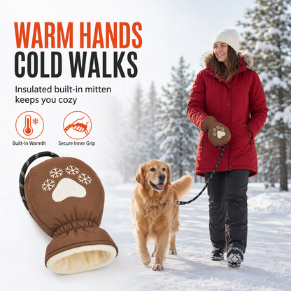 🐕❄️Goitali® Guinzaglio Invernale per Cani con Guanto Termico Integrato – Passeggiate Calde e Sicure ✨