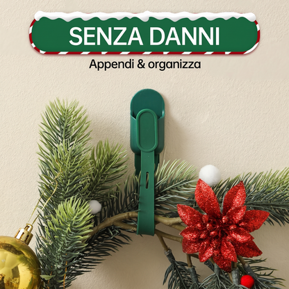 Fissaggi e ganci in silicone per ghirlande di Natale