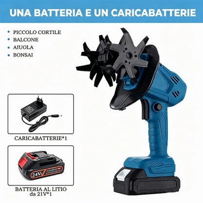 🌱⚡Goitali® Zappatrice Elettrica Portatile Senza Fili per Giardino e Aeratore del Terreno ✨