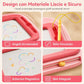 🎨 Lavagna Magnetica e Tavolo da Disegno per Bambini | Schermo a 4 Colori Cancellabile con Gambe Rimovibili | Include Penna Magnetica e 4 Timbri per Gioco Senza Macchie ✏️🐰