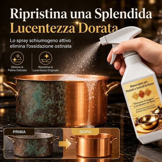 🥘Goitali® Detergente Restauratore per Rame – Ideale per Oggetti e Pentole ✨