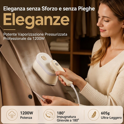 🔥 Goitali® Vapore Verticale Portatile a Mano – Abiti Perfetti e Senza Pieghe Subito! 🧳