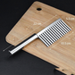 🔥 Crea Fette Creative! Goitali® Coltello Ondulato Ergonomico per Verdure – Facile da Riporre 🥔