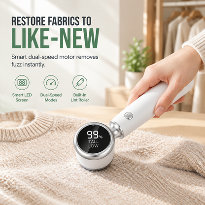 💨 Goitali® Rimuovi Pelucchi Elettrico Ricaricabile con Display Digitale Intelligente – Capi Perfetti ✨