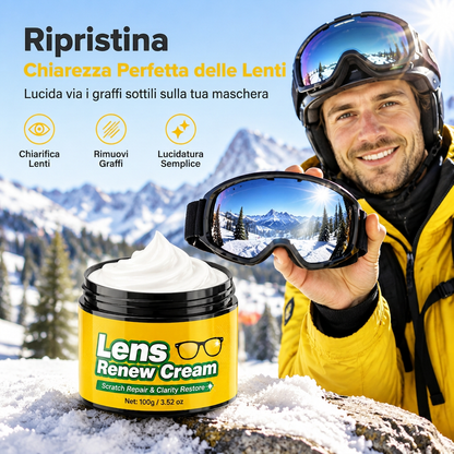 💡 Goitali® Set Crema Ripara Graffi per Lenti con Spugna – Ripristina la Chiarezza di Occhiali e Visiere ✨