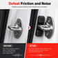 🚗 Goitali® Set da 4 Cuscinetti Ammortizzatori Magnetici per Serratura Porta Auto – Protezione e Silenzio ✨