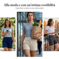 Pantaloncini Bermuda sportivi a vita alta da donna con tasche – Per corsa, yoga, abbigliamento casual estivo (Spedizione gratuita con acquisto di 2)