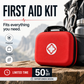 🏥🆘 Kit di pronto soccorso: trousse d'emergenza portatile per la casa — con tutti gli accessori | Set da 26 pezzi 🩹💊
